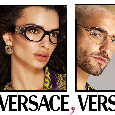 prescription versace frames|clear versace glasses on face.